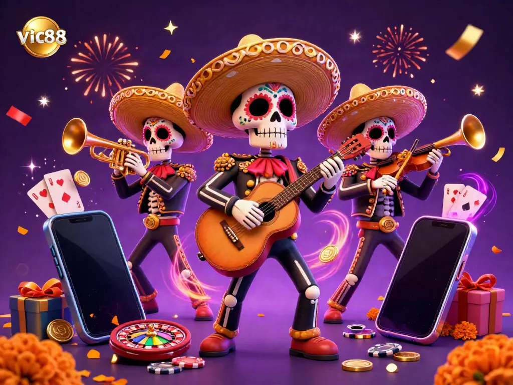 Experience the vibrant celebration at vic88 with unique casino games and joyous characters.