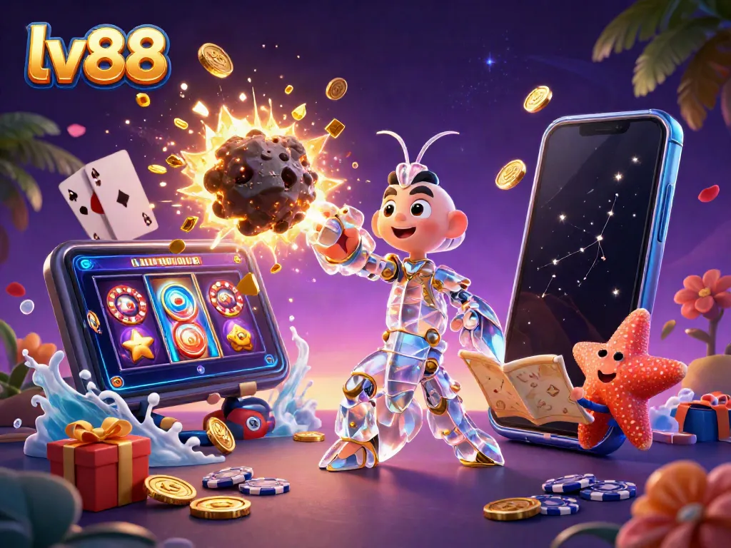 Experience exciting gaming moments at lv88 with a galactic samurai in 3D action.